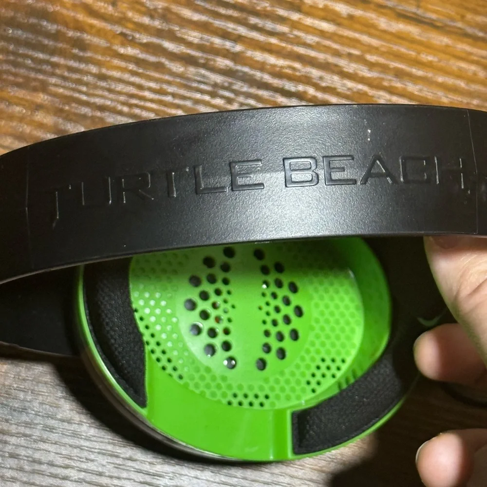 Black and Green Turtle Beach Gaming Headset